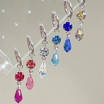 Water Drop Pendant Female Minority All-match High Sense Delicate Earrings
