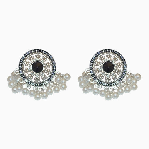 Miao Maiden Pearl Earrings Niche Advanced Retro