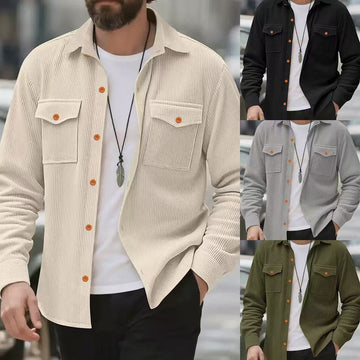 Men's Fashionable Solid Color All-matching Jacket