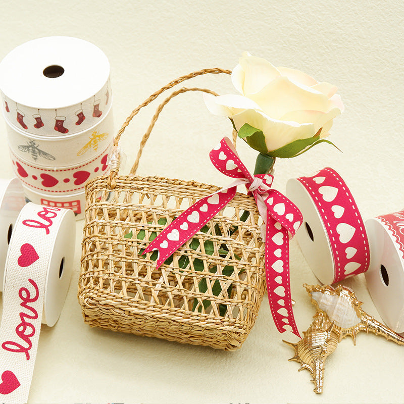 Cotton Printing Packaging Tape DIY Handmade Material Clothing Accessories