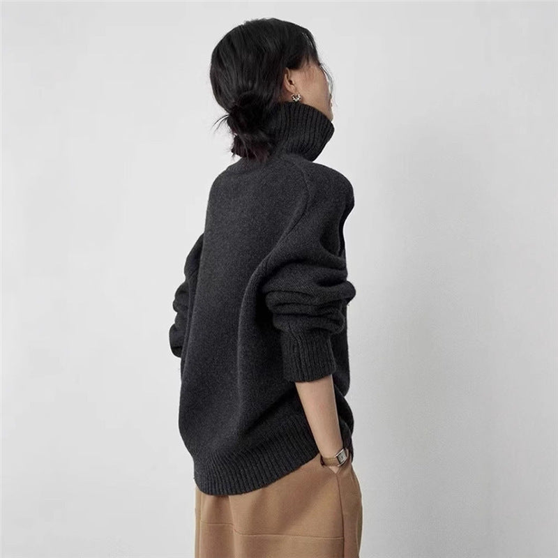 New High Neck Woolen Sweater For Women