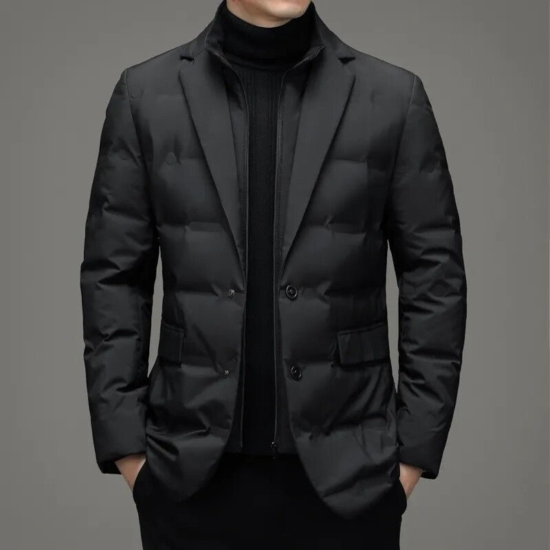 Fake Two-piece Suit Down Jacket Business Men