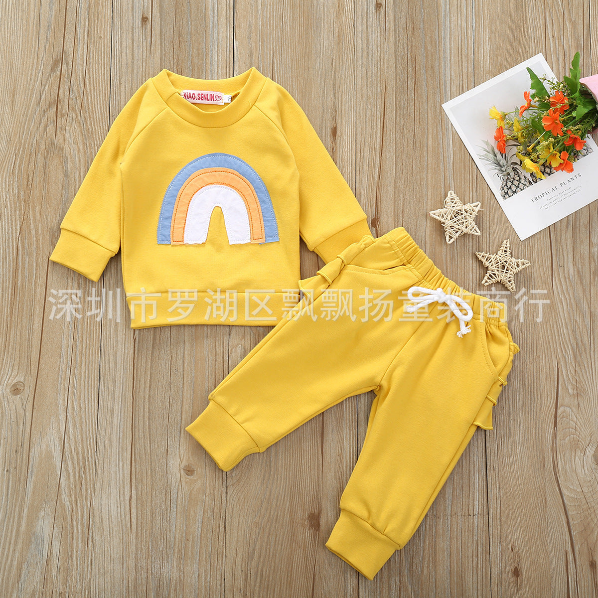 Infant Long Sleeve Children's Clothing Cotton Colorful Trousers