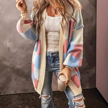 Women's Long European And American Lazy Casual Style Contrast Color