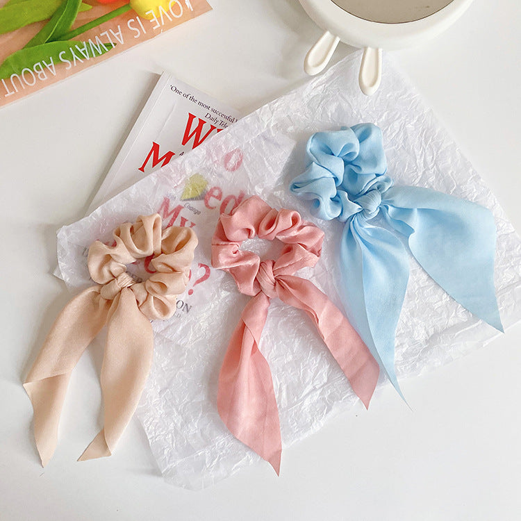 New Velvet Ribbon Large Intestine Ring Retro Detachable Scarf Headband Hair Accessories