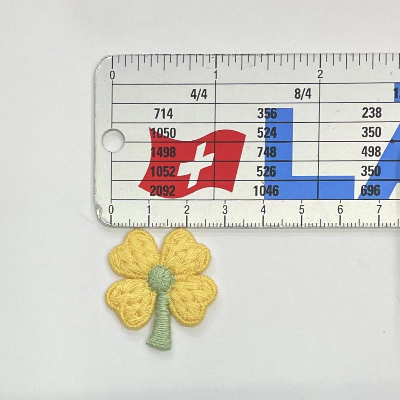 Four-Leaf Clover Embroidery Woven Small Flower Patch Cloth Sticker Accessories