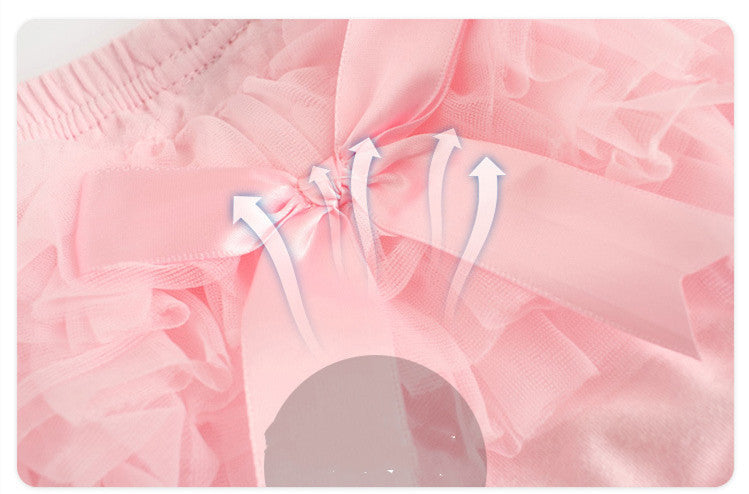 Bow Mesh Cute Shorts Infant Korean Children's Clothing
