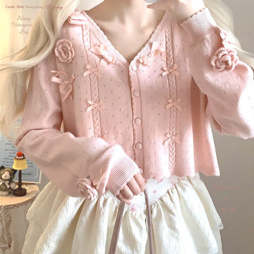 Single-breasted Cardigan Shawl Knitted Coat