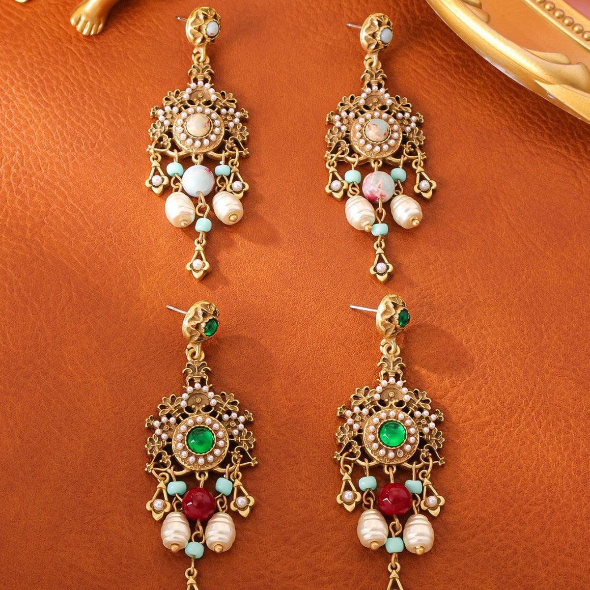 Glass Pearl High-grade Earrings Temperament Entry Lux Ear Studs