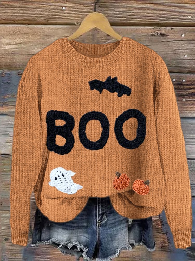 Digital Printing Fashion Round Neck Women's Sweater