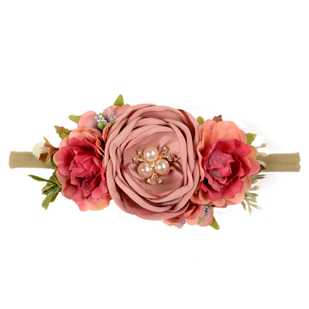 Sweet Child Simulation Head Flower Hair Accessories