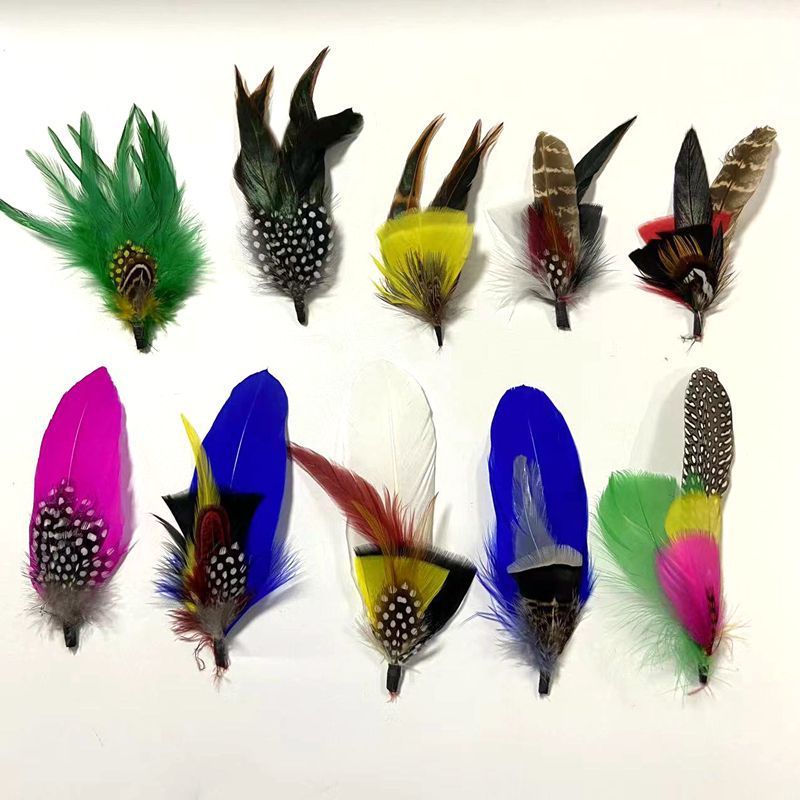 Small Feather Corsage Hat Flower Accessories