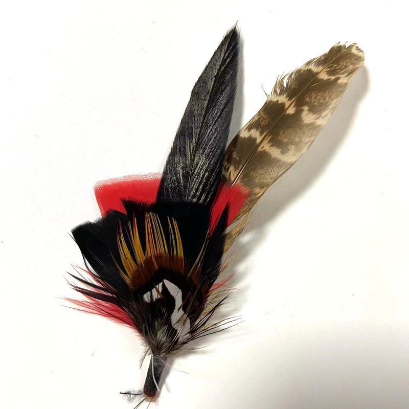 Small Feather Corsage Hat Flower Accessories