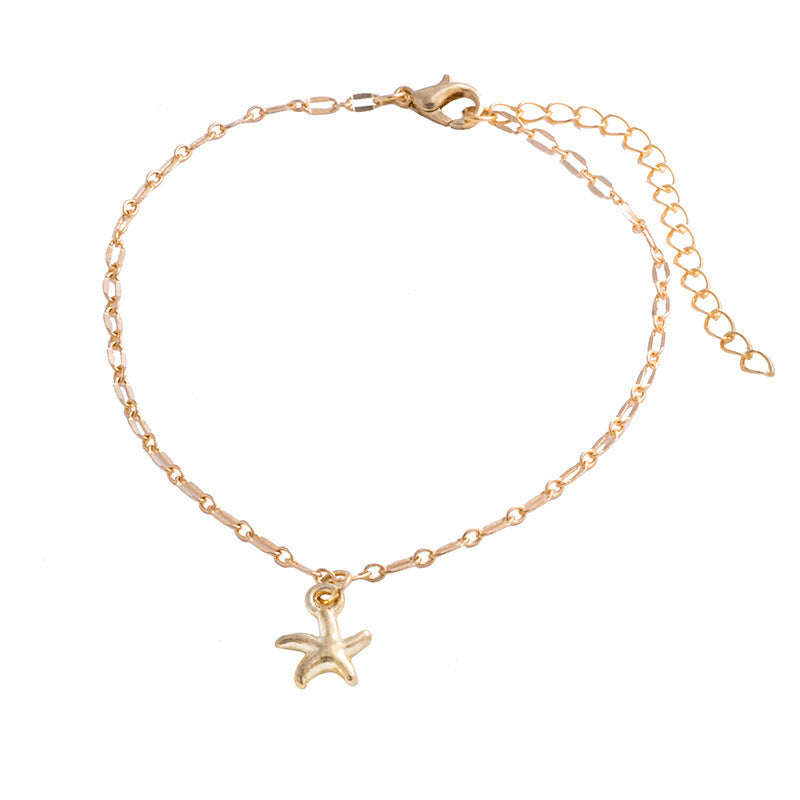 Fashion Alloy Electroplated Starfish Foot Accessories