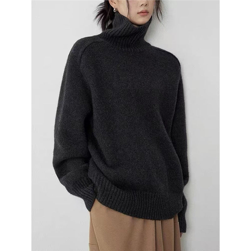 New High Neck Woolen Sweater For Women