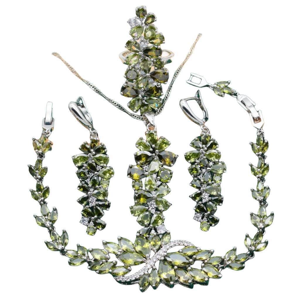 Necklace Earring Ring Ornament Suit