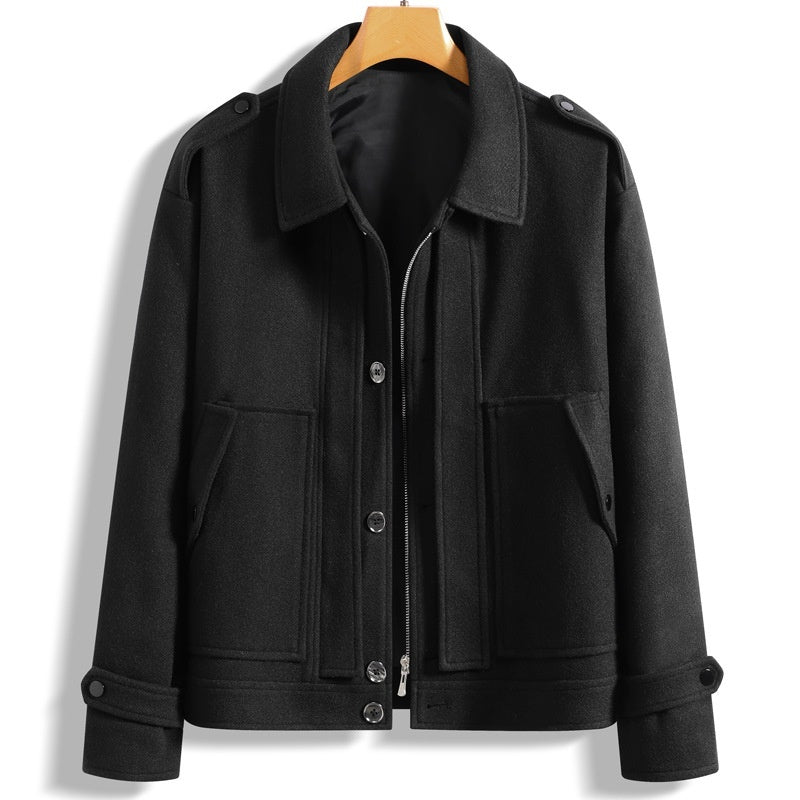 Men's Lapel Cotton Padded Warm Loose Casual Jacket