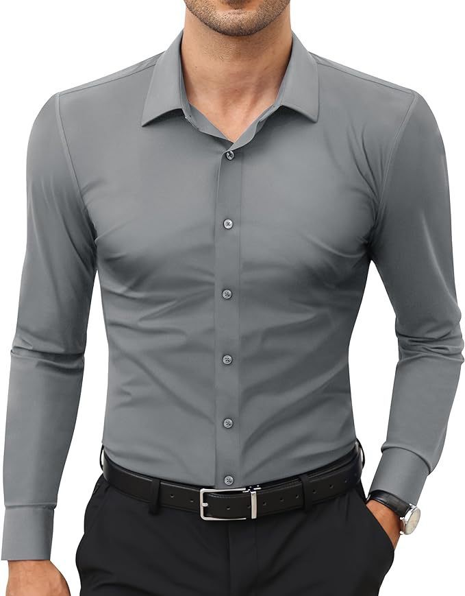 Non-ironing Full Elastic Force Shirt Men's Business