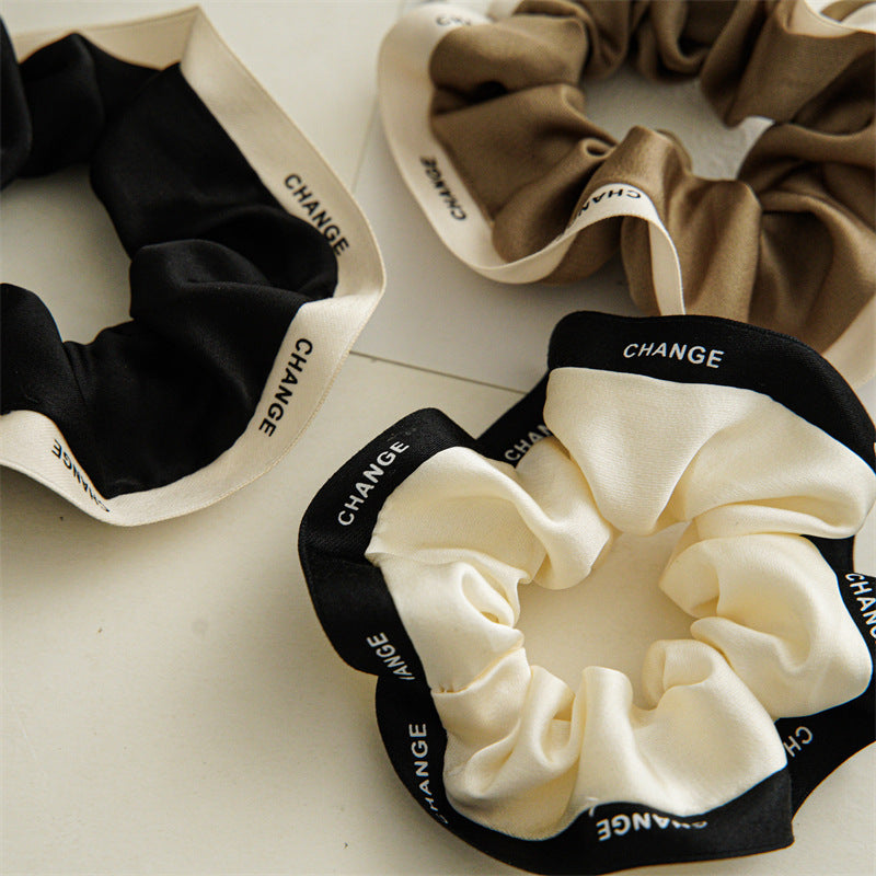 Large Intestine Hair Band Head Rope Contrast Color Cloth Hair Accessories