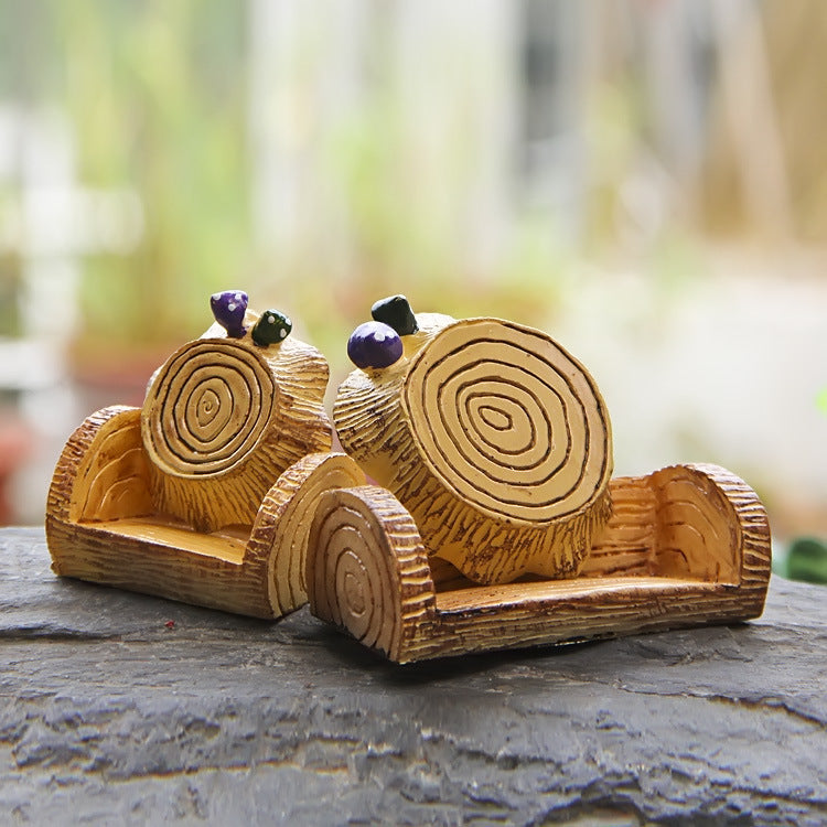 Resin Mushroom Size Stump Landscape Accessories