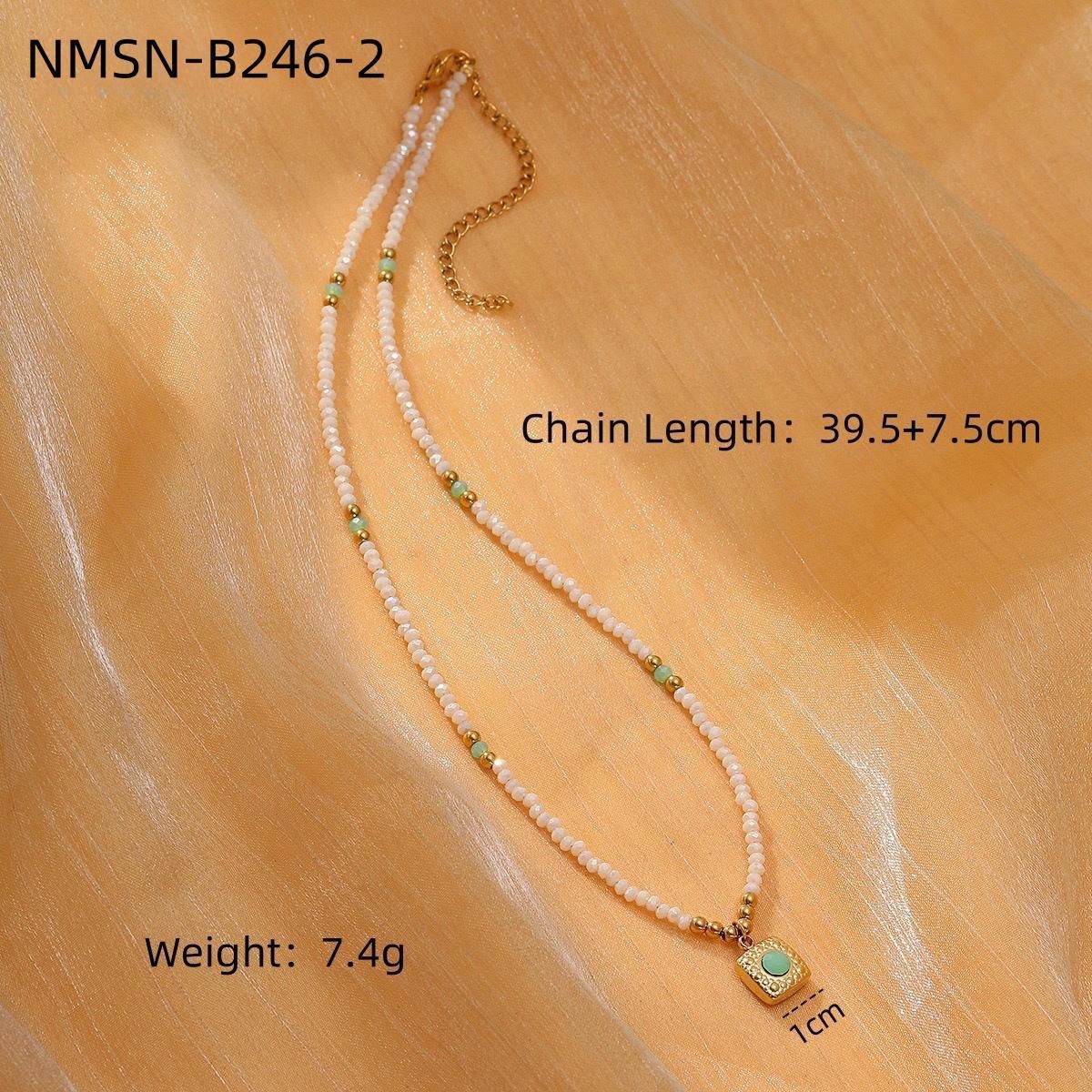 SUNFLOWER Color Crystal String Beads Rhodochrosite Women's Necklace