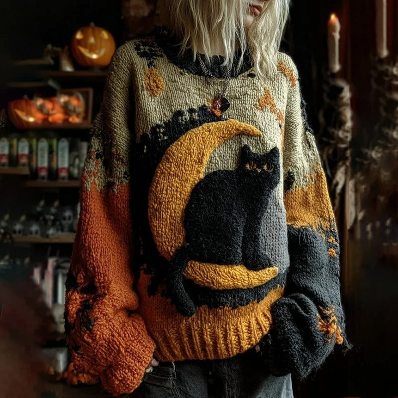 Halloween Men And Women Same Style Loose Sweater