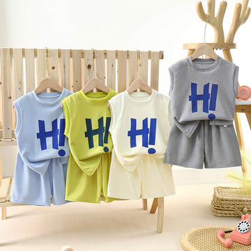 Children's Vest Suit Baby Clothes Summer Clothing