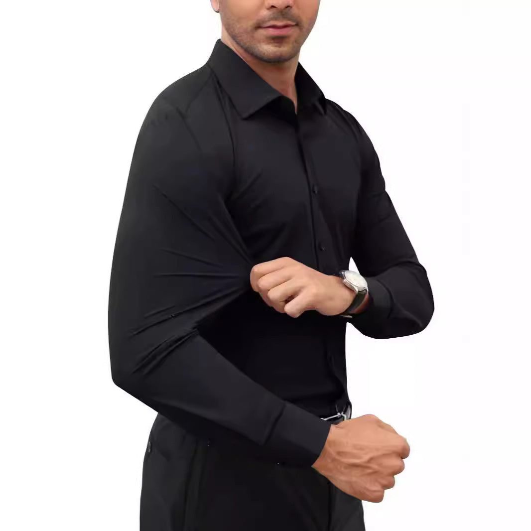 Non-ironing Full Elastic Force Shirt Men's Business