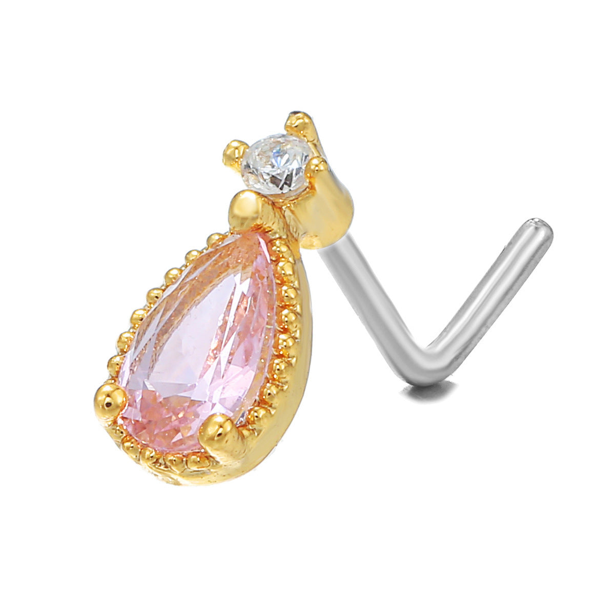 New Zircon Nose Stud Fashion Geometric Personality