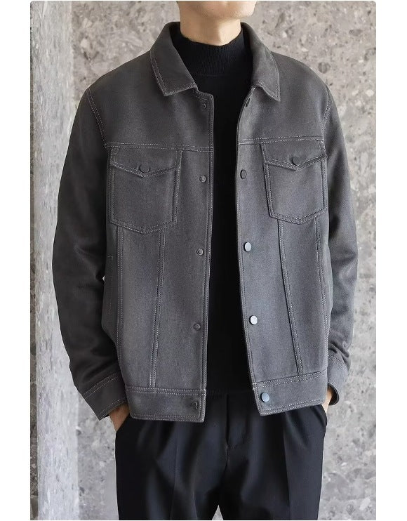 Spring And Autumn New Polo Collar Loose Short Work Clothes