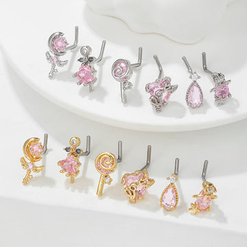 New Zircon Nose Stud Fashion Geometric Personality