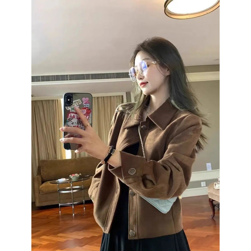 Loose Casual Retro Petite Jacket Top