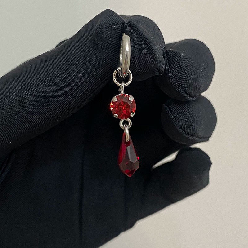 Water Drop Pendant Female Minority All-match High Sense Delicate Earrings