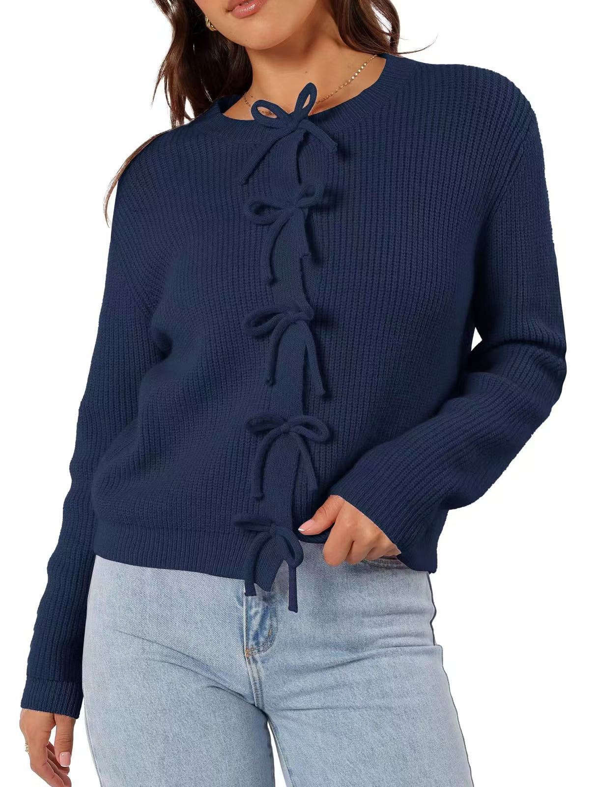 Fashionable And Comfortable Woolen Cardigan Long Sleeve