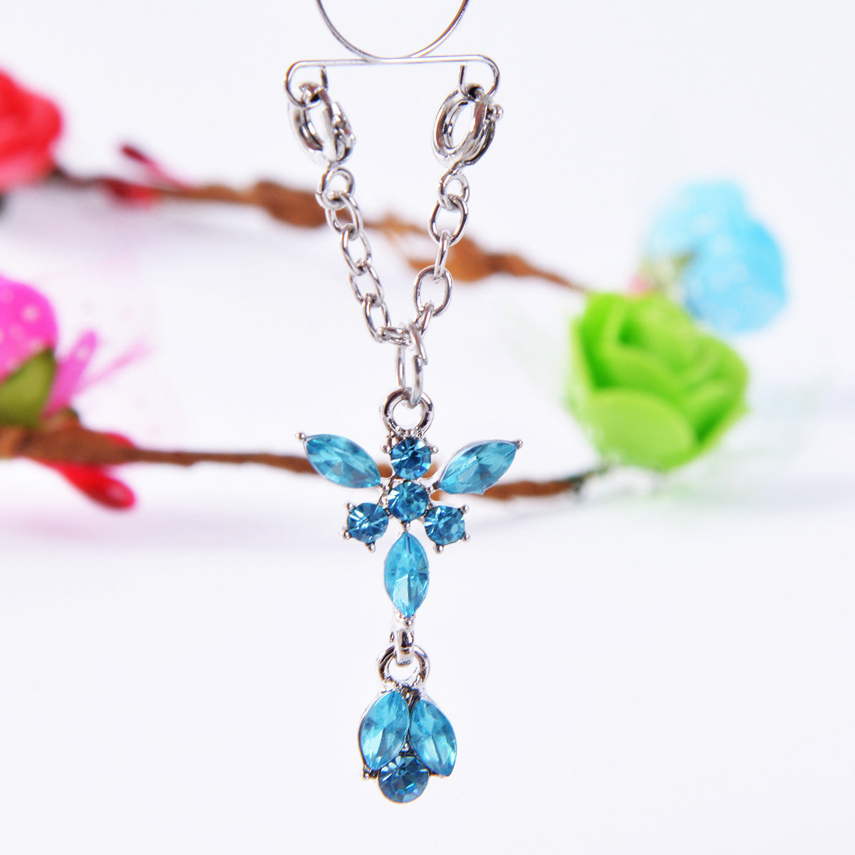 Personalized Zircon Butterfly Adjustable Holiday Nipple Ring Accessories