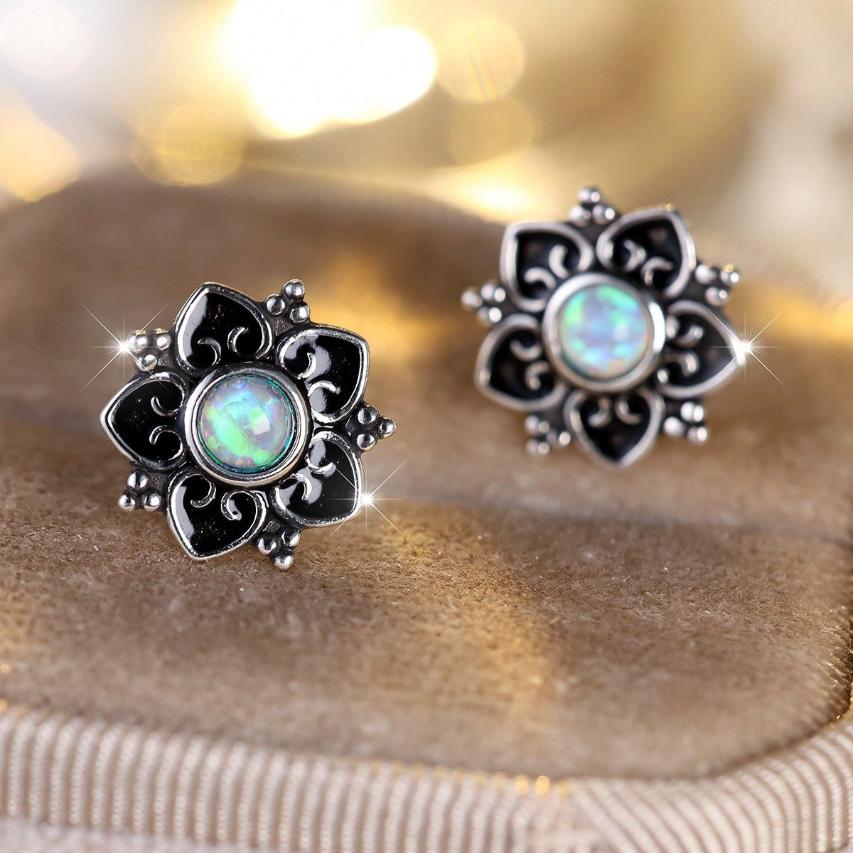 Bohemian Casual Flower Stud Earrings For Women