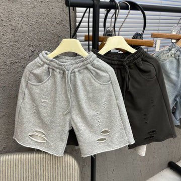 Multi-hole Terry Sports Shorts Children's Summer Clothing