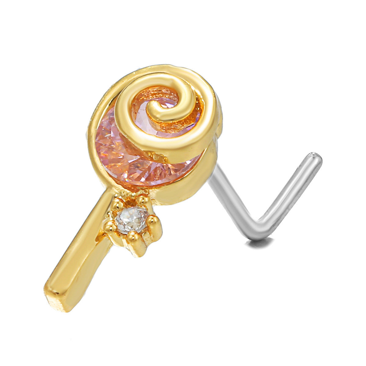New Zircon Nose Stud Fashion Geometric Personality