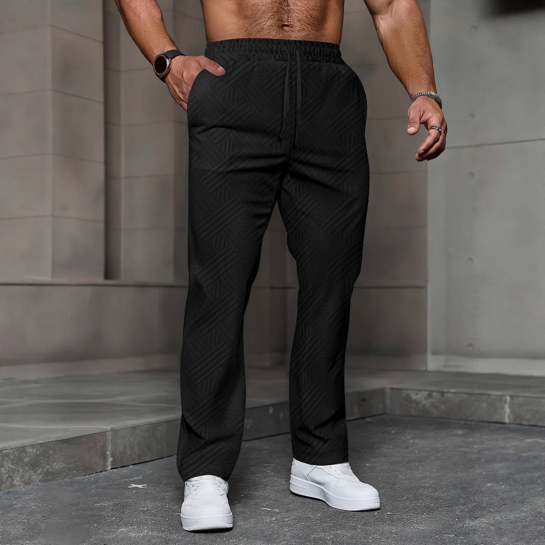 Men's Loose Twill High-grade Texture Trousers