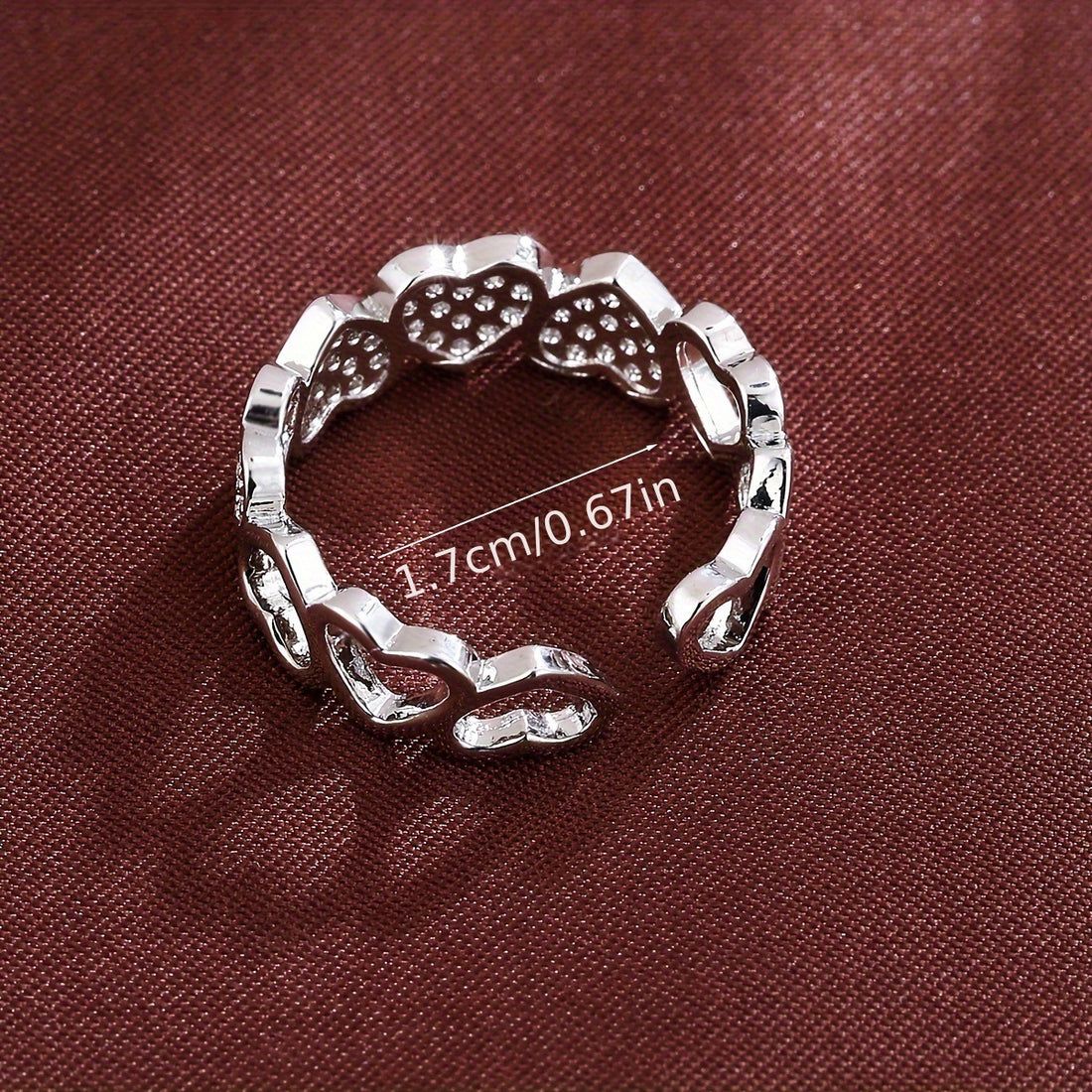 Personalized European And American Love Fashion Small Finger Couples Openings Ring