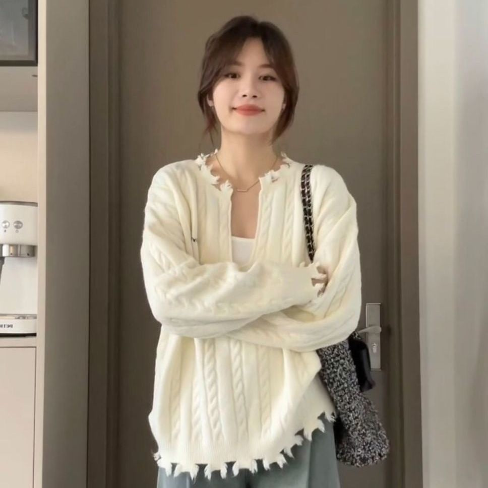 Korean Style Loose And Idle Knitwear Top