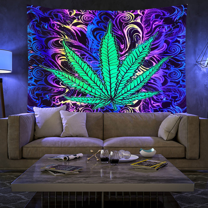 Fluorescent UV Light Printing Home Decor Tapestry Beach Towel