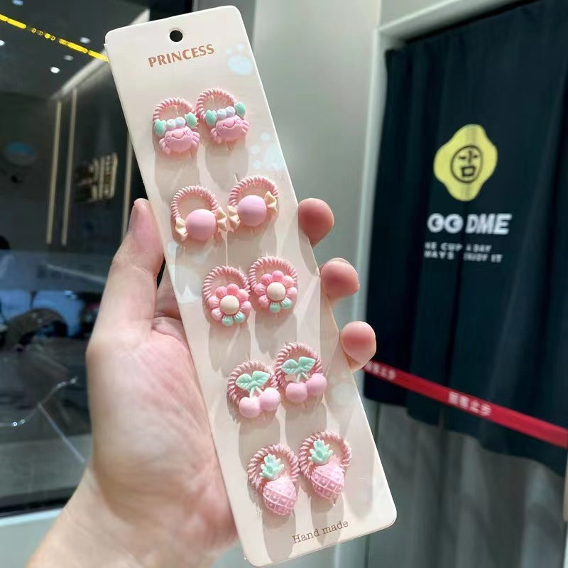 Summer Baby Resin Hair Accessories Toddler Hair Rope