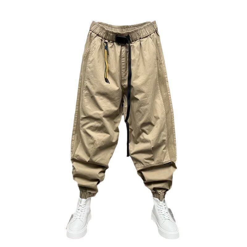 Men's Sports Pants Spring And Autumn Korean Style Workwear Ankle-tied