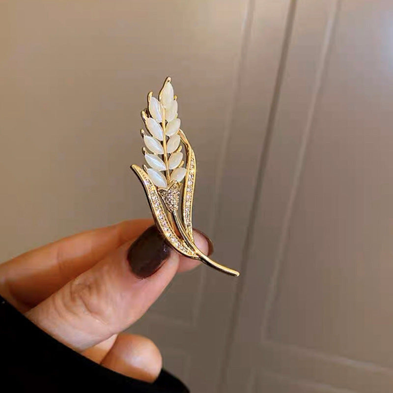 Brooch Wheat Corsage Wardrobe Malfunction Proof Pin Accessories
