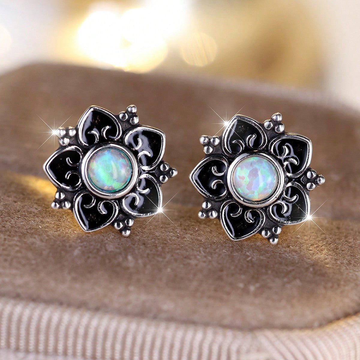 Bohemian Casual Flower Stud Earrings For Women