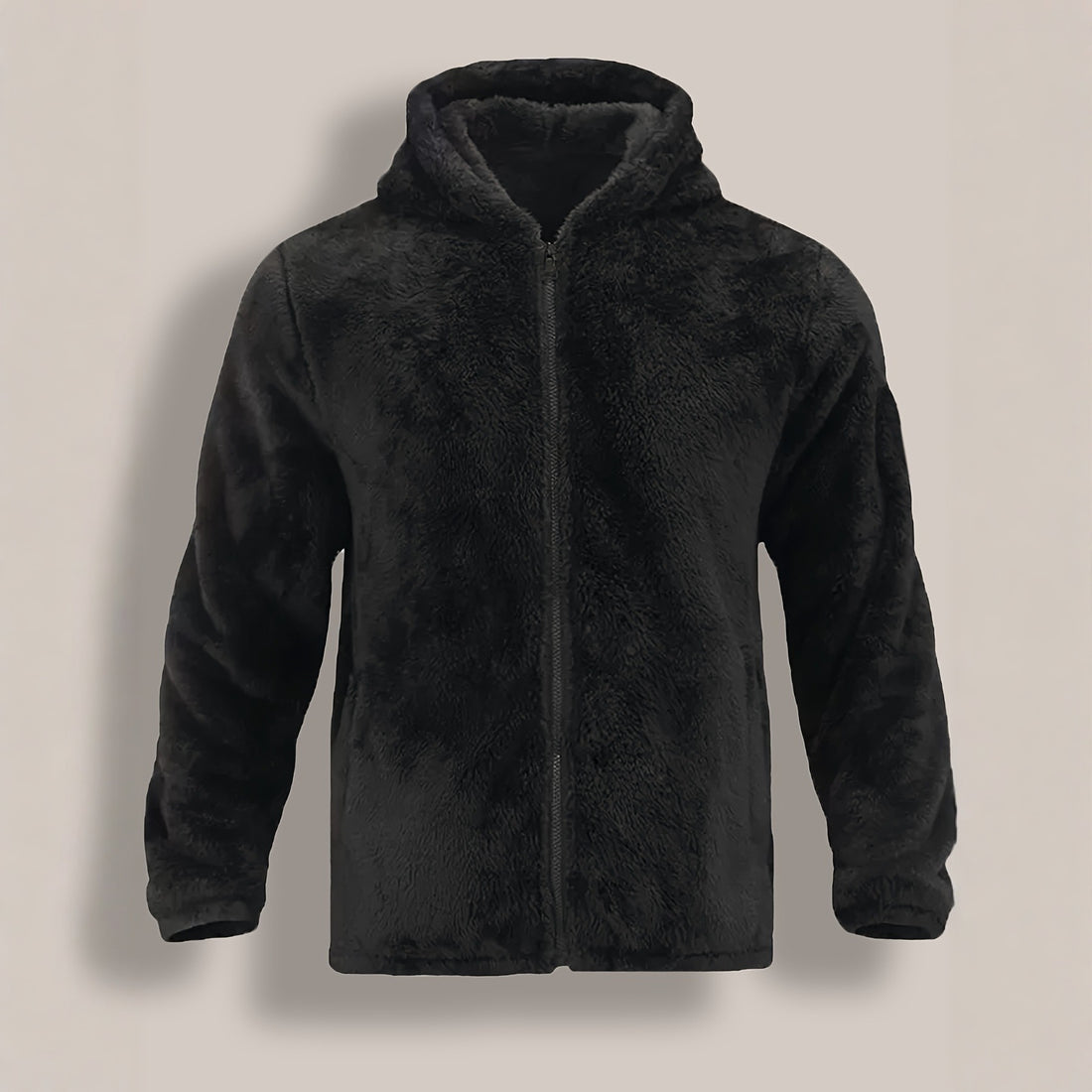 Winter New Men's Fleece Lined Padded Warm Keeping Hooded Jacket