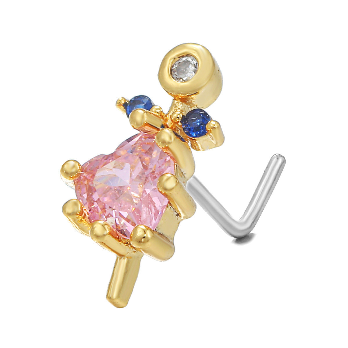 New Zircon Nose Stud Fashion Geometric Personality