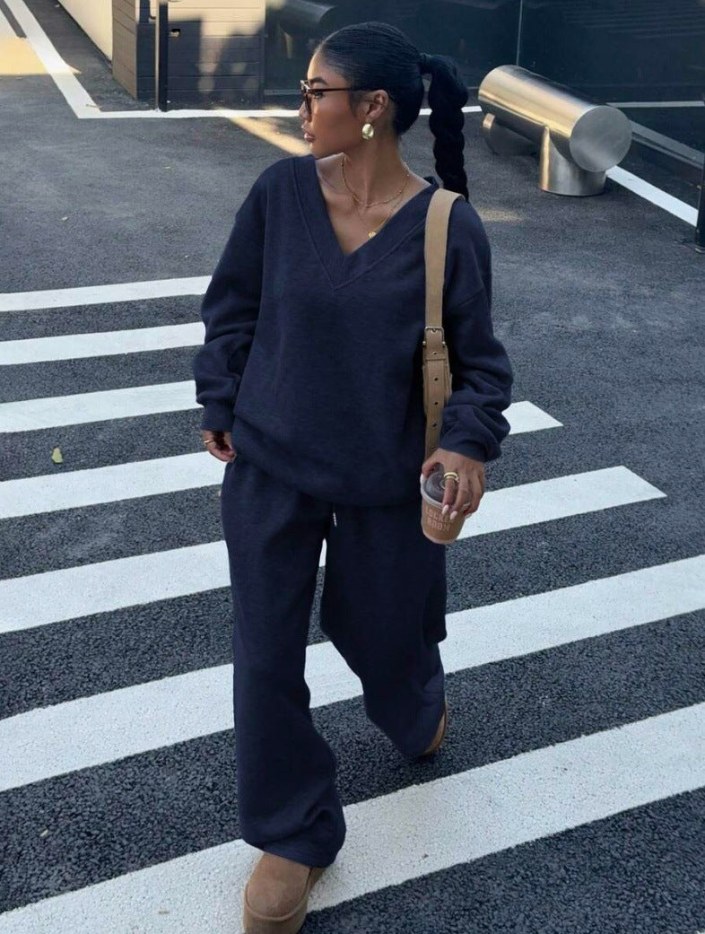 Suit Sweater Long Sleeve Loose Casual American Style