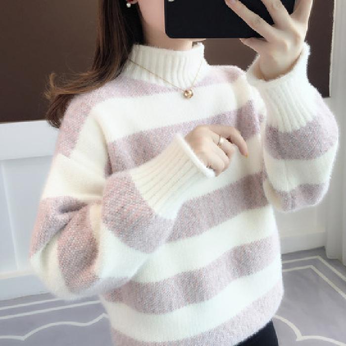 Raw Sweater Female Loose Outer Wear